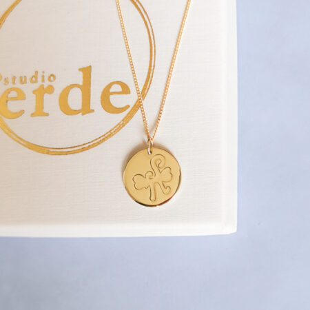 coin necklace 14k gold