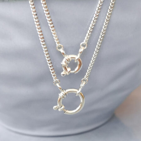 lock necklace silver