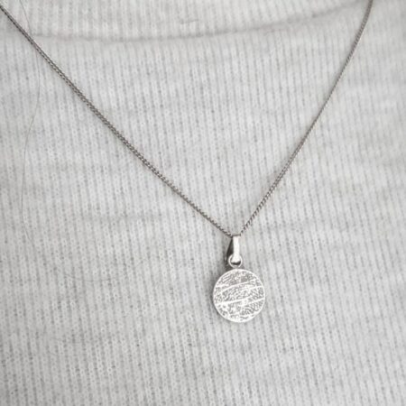 coin necklace silver