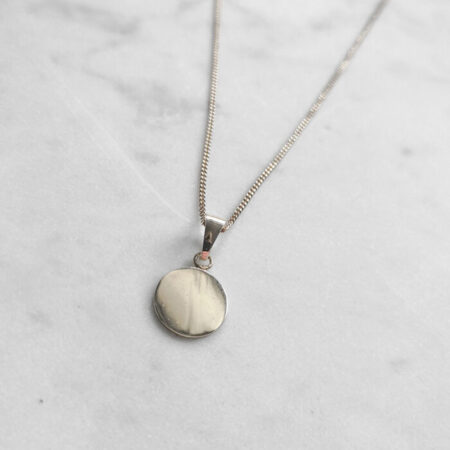 coin necklace silver