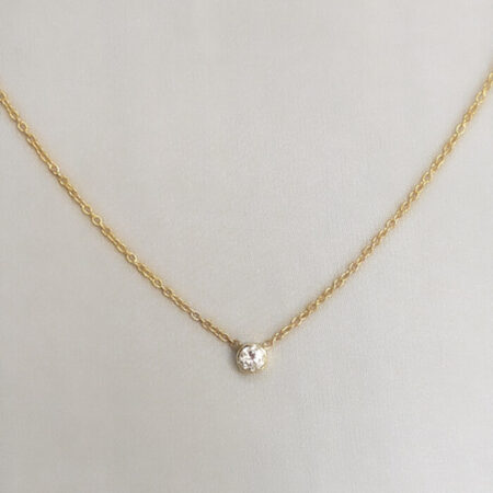 diamond necklace 14kgold