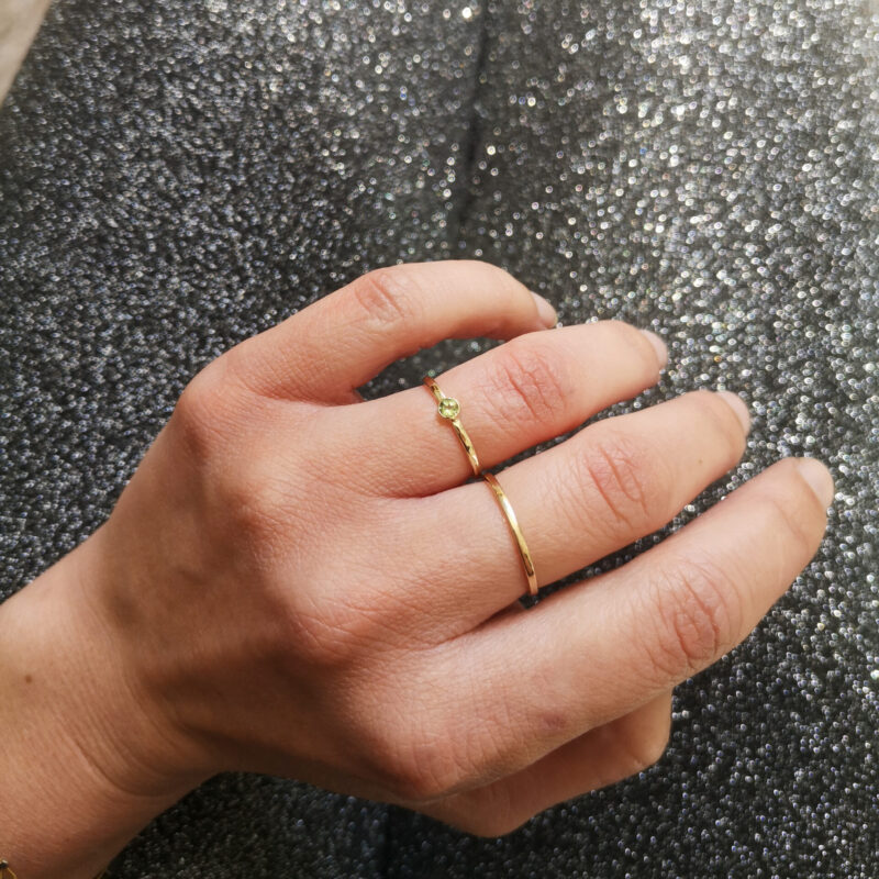 geboortesteen ring 14k goud