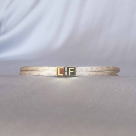 cube bracelet 14k gold