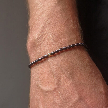 pearl bracelet black 14k gold