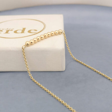 dots bracelet necklace 14k gold