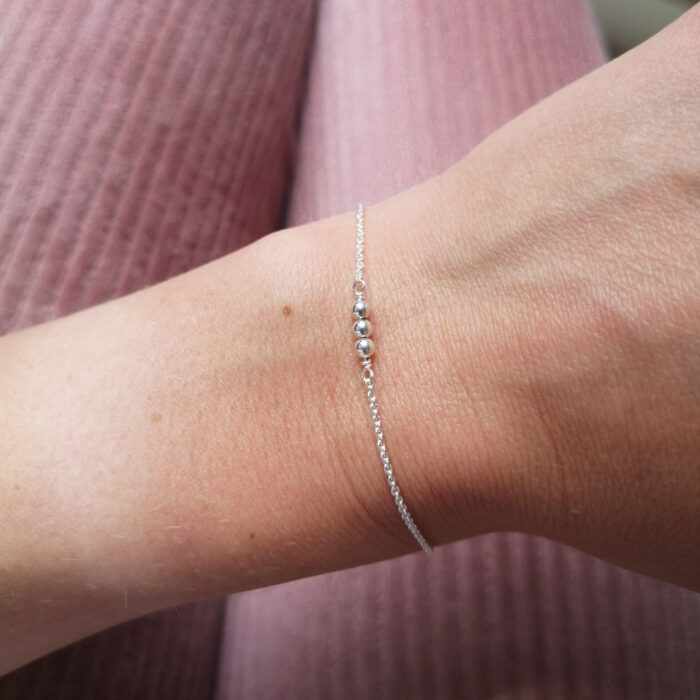 dots bracelet silver