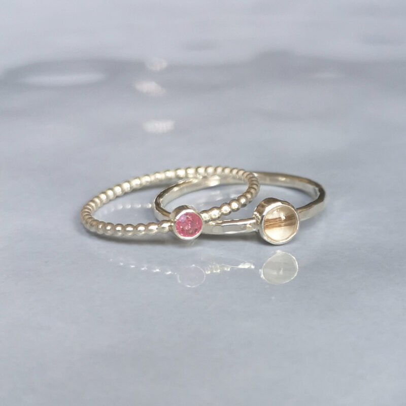 moedermelk geboortesteen ring zilver
