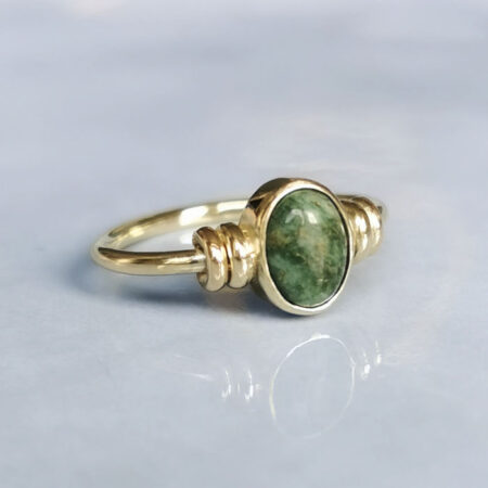 jade ring 14k gold