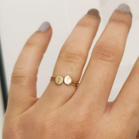 initial coin stacking ring
