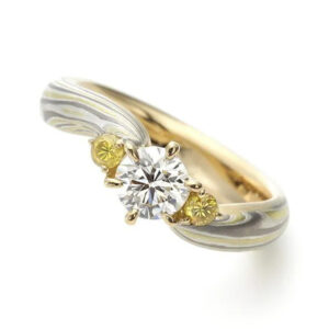 mokume gane engagement ring