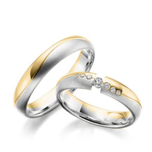 wedding rings bi-color