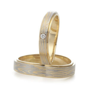 mokume gane wedding rings