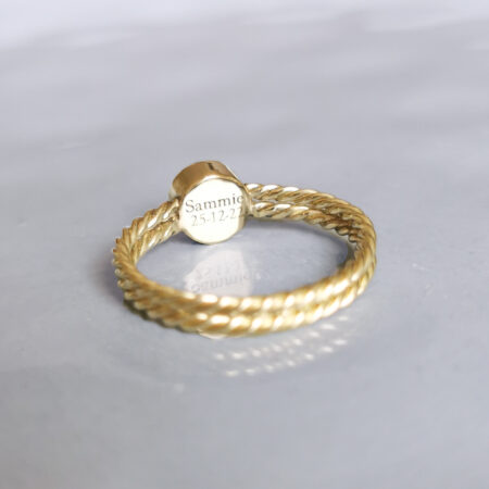 engraving 14k gold ring