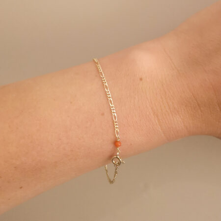 figaro bracelet 14k
